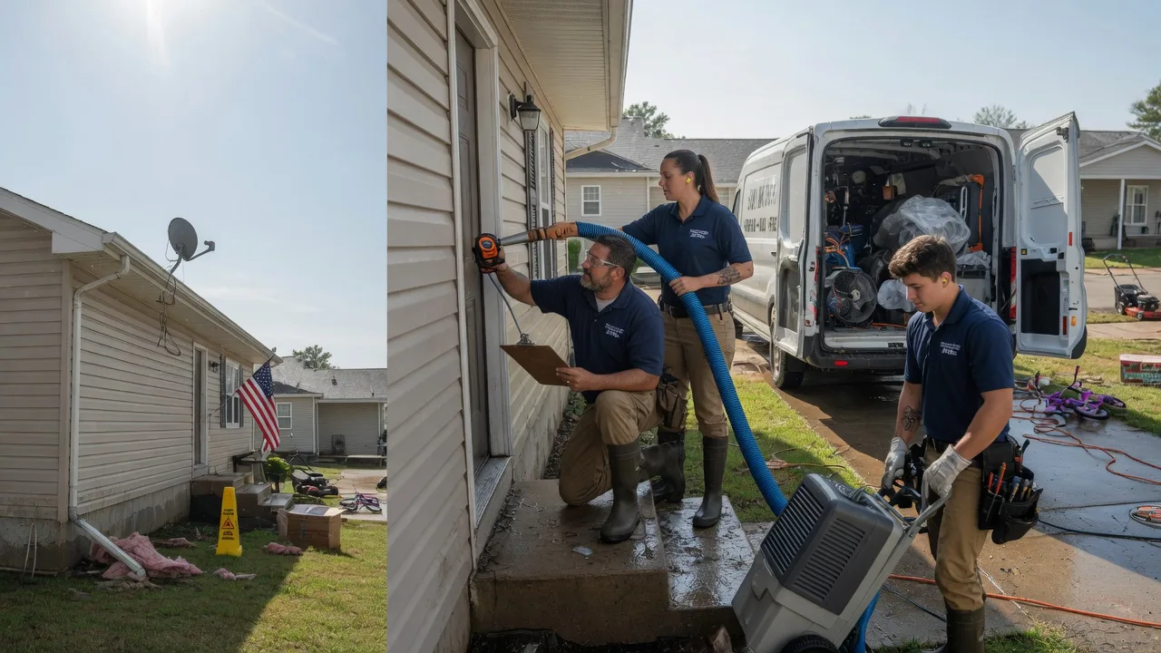 Ceiling Water Damage Restoration in Bentonville, OH near me